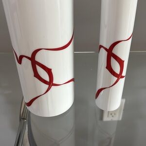 Cartier Entrelaces White and Red Decorative vases